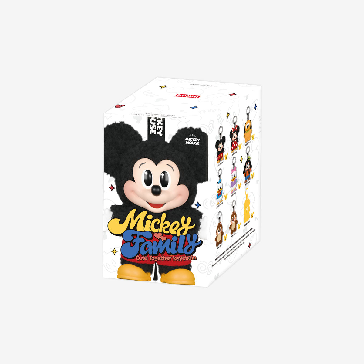 Popmart Mickey Family Cute Together Keychain Series Figures