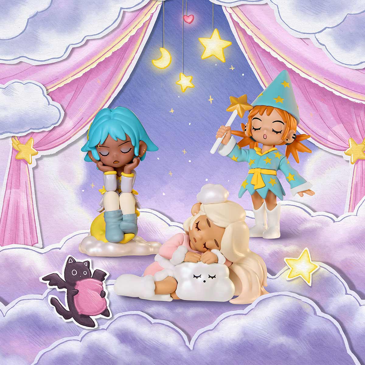 Popmart Lil Peach Riot Sleepover Series Figures